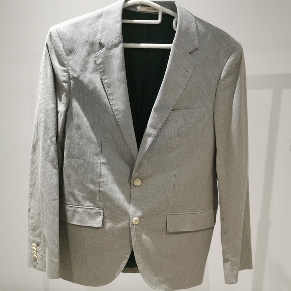 Club Monaco grant fit fine striped jacket blazer - Picture 7 of 9